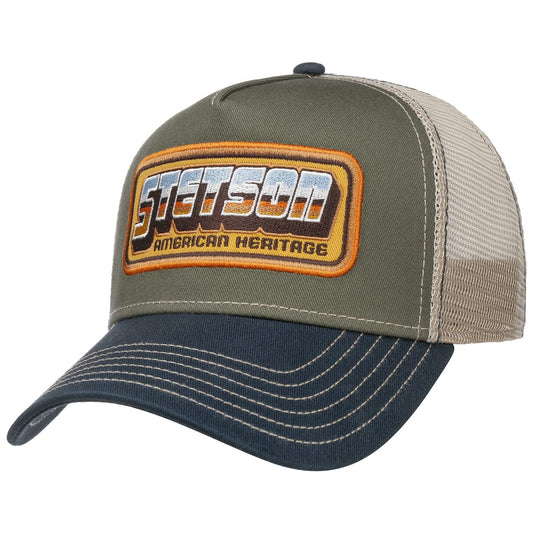 Stetson American Heritage Patch Trucker Cap Men Olive One Size