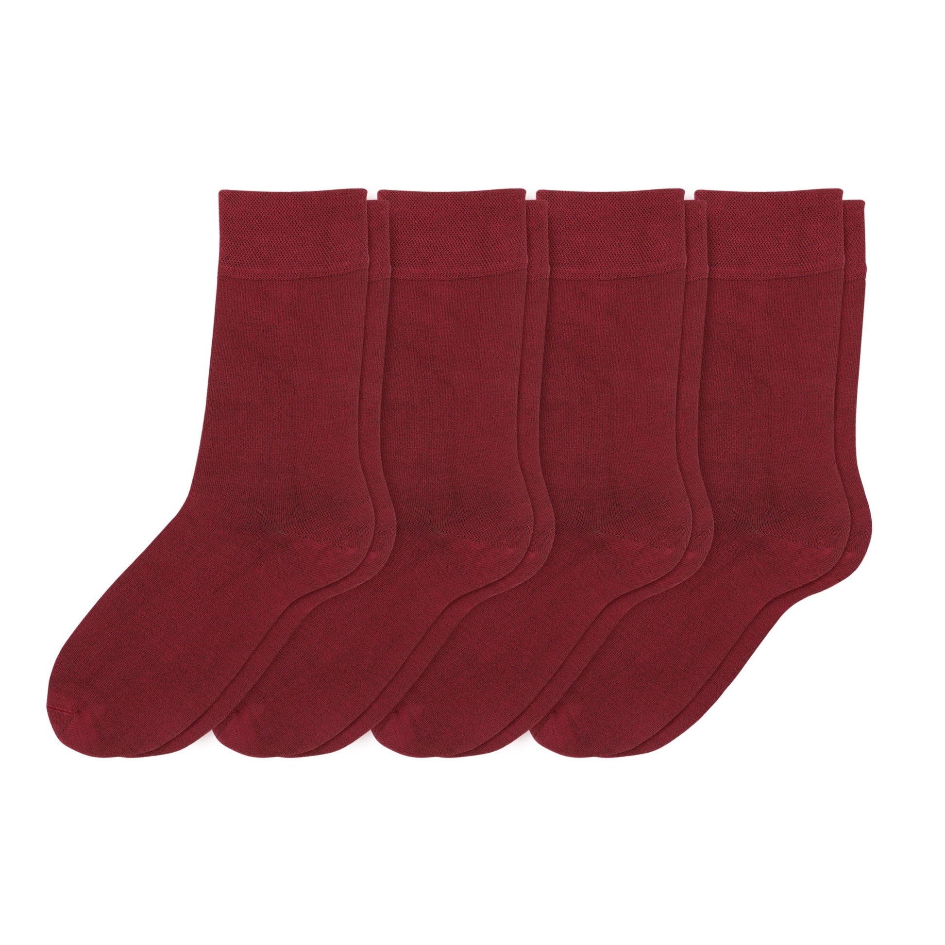 Elyfer-Socks-Burgundy-Bamboo-Crew-Socks-for-Women #color_burgundy