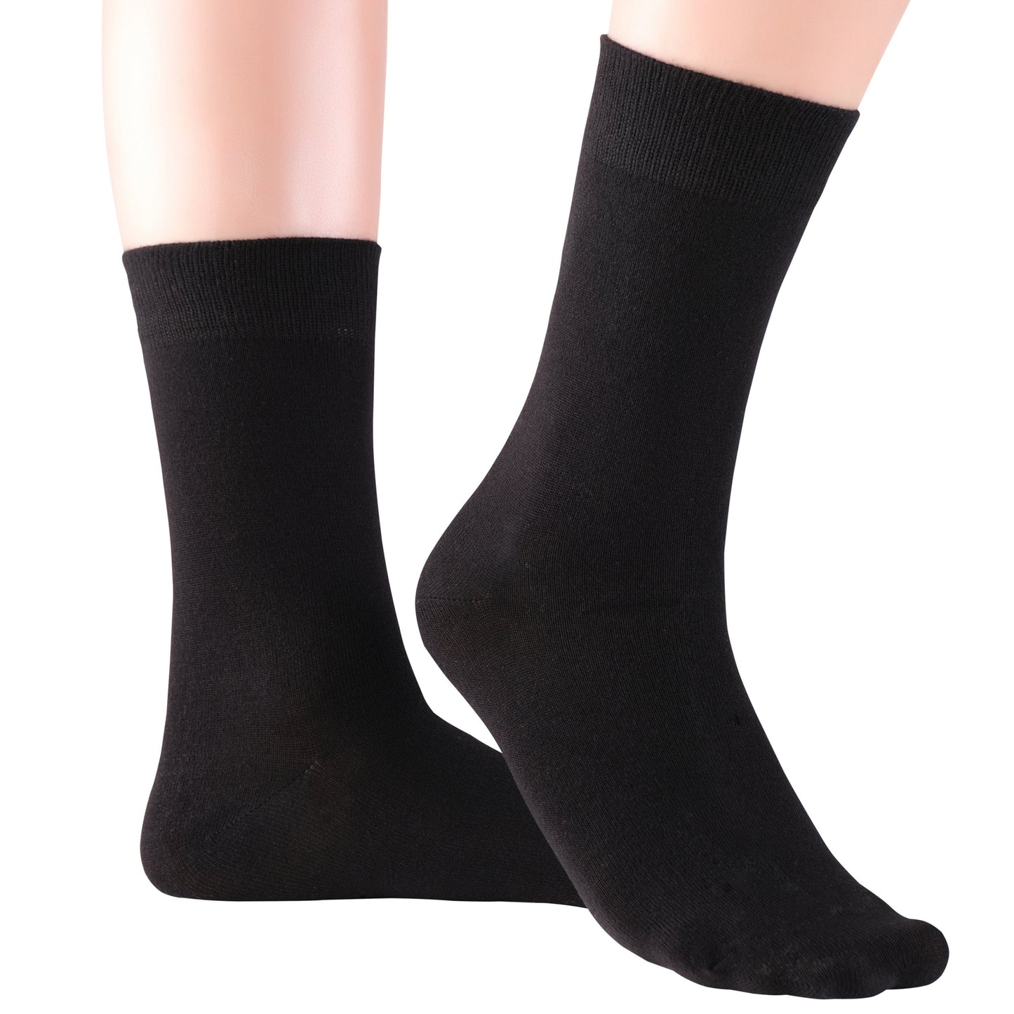 ELYFER Women's Above Ankle Bamboo Socks #color_black-navy