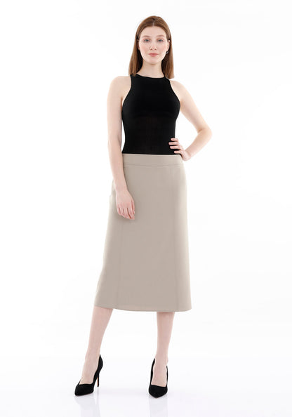 Stone Straight Midi Skirt Glinetex