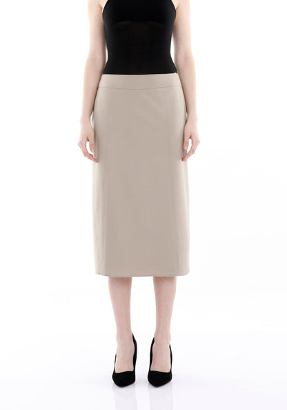 Stone Straight Midi Skirt Glinetex