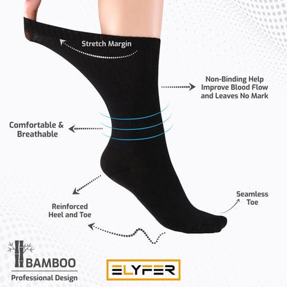 Women's Thin Bamboo Dress Socks Seamless Toe #color_navy