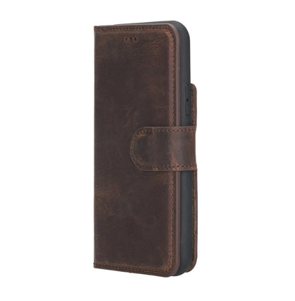 iPhone 11 Pro 5.8" Full Grain Leather Detachable Magnetic Wallet Case Bayelon