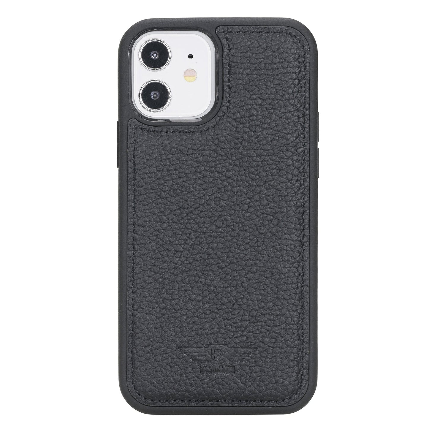 iPhone 12 - 12 Pro 6.1" Handcrafted Full Grain Leather Flexible Snap-on Back Cover Case Bayelon