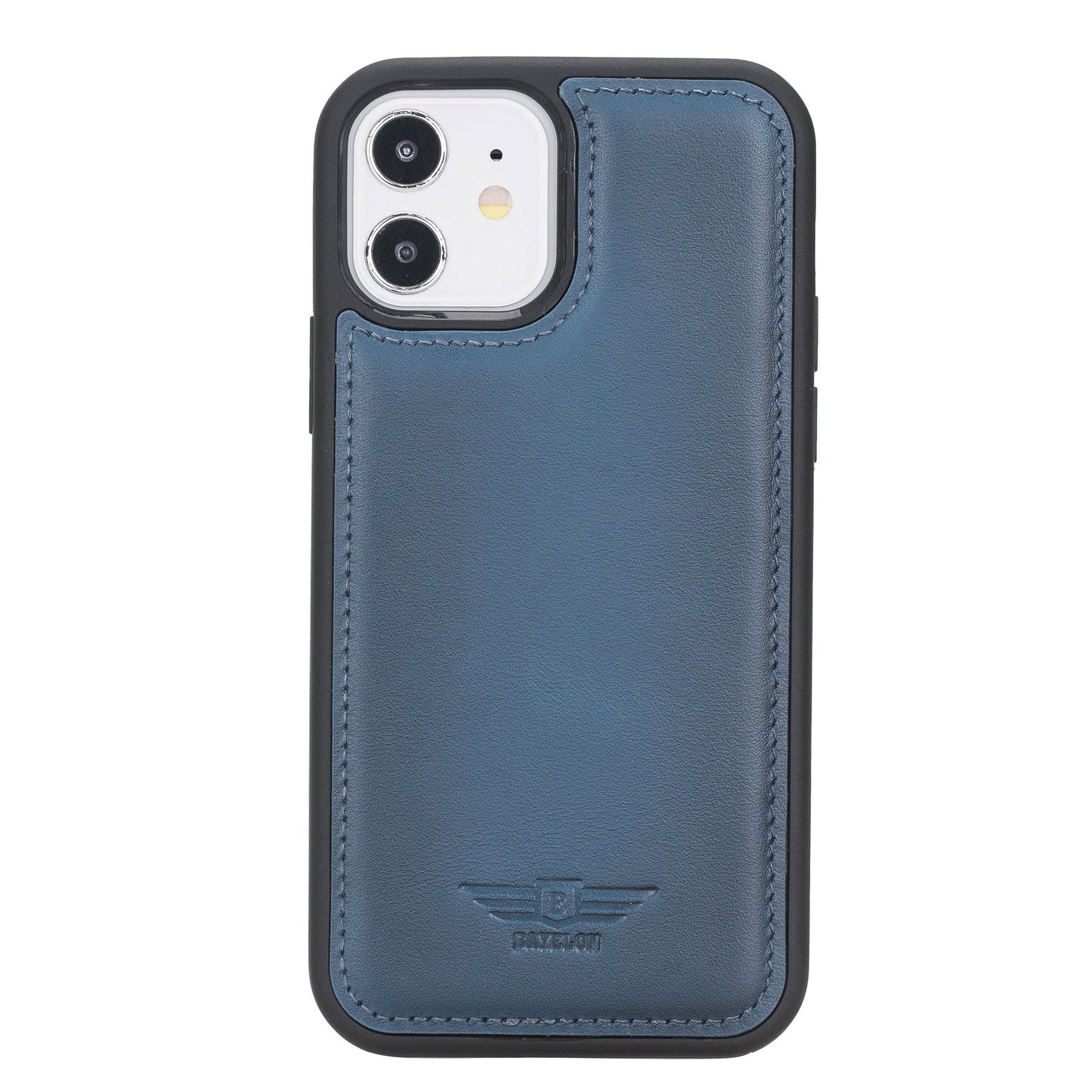 iPhone 12 - 12 Pro 6.1" Handcrafted Full Grain Leather Flexible Snap-on Back Cover Case Bayelon