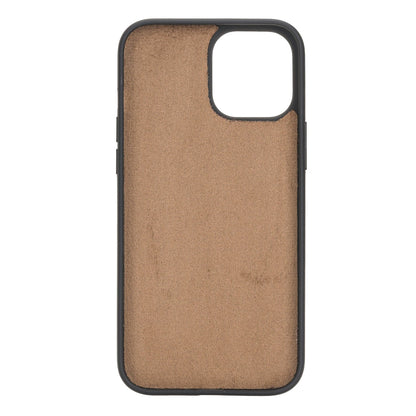 iPhone 12 Pro Max 6.7" Handcrafted Full Grain Leather Flexible Snap-on Back Cover Case Bayelon