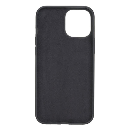 iPhone 12 Pro Max 6.7" Handcrafted Full Grain Leather Flexible Snap-on Back Cover Case Bayelon