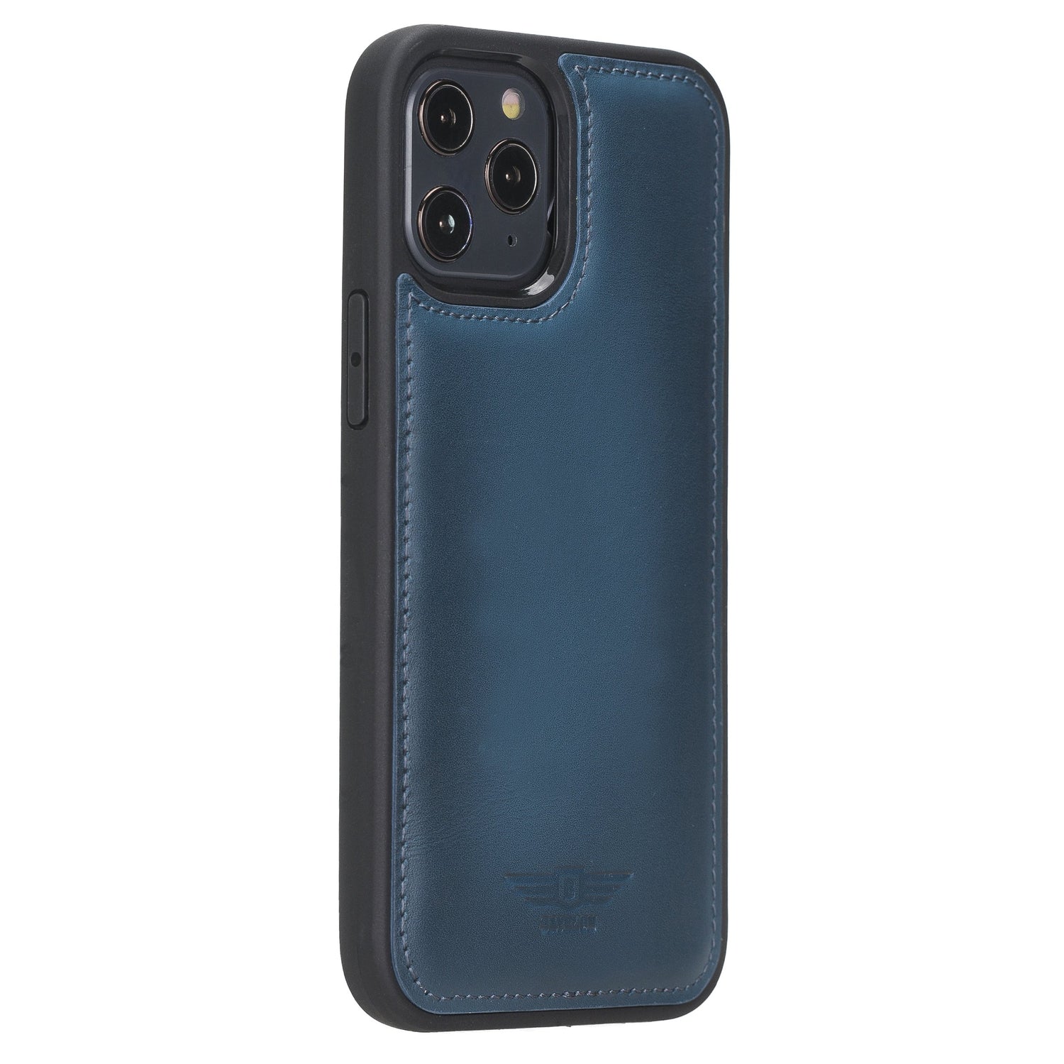 iPhone 12 Pro Max 6.7" Handcrafted Full Grain Leather Flexible Snap-on Back Cover Case Bayelon