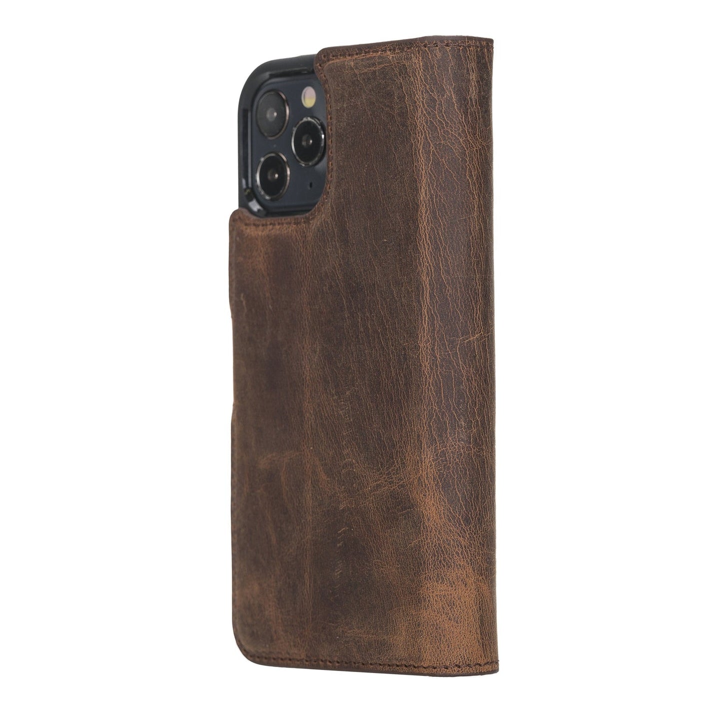 iPhone 12 Pro Max 6.7" Full Grain Leather Detachable Magnetic Handcrafted Wallet Case Bayelon