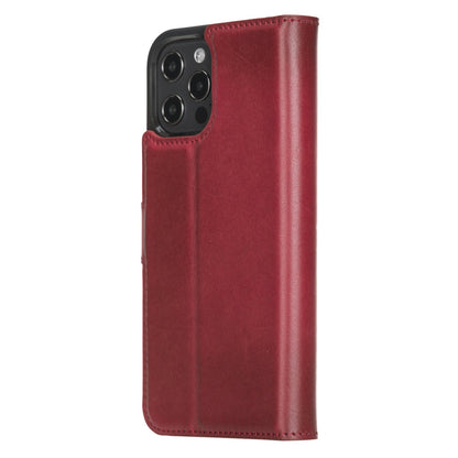 iPhone 12 Pro Max 6.7" Full Grain Leather Detachable Magnetic Handcrafted Wallet Case Bayelon